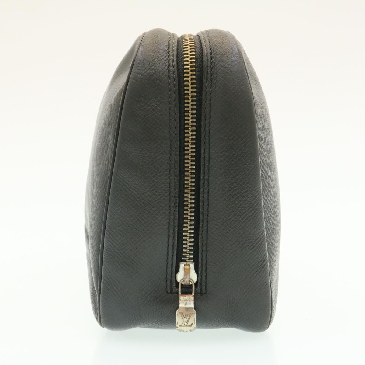 LOUIS VUITTON Taiga Trousse ToiletteGM Clutch Bag Black M30212 LV Auth th2045