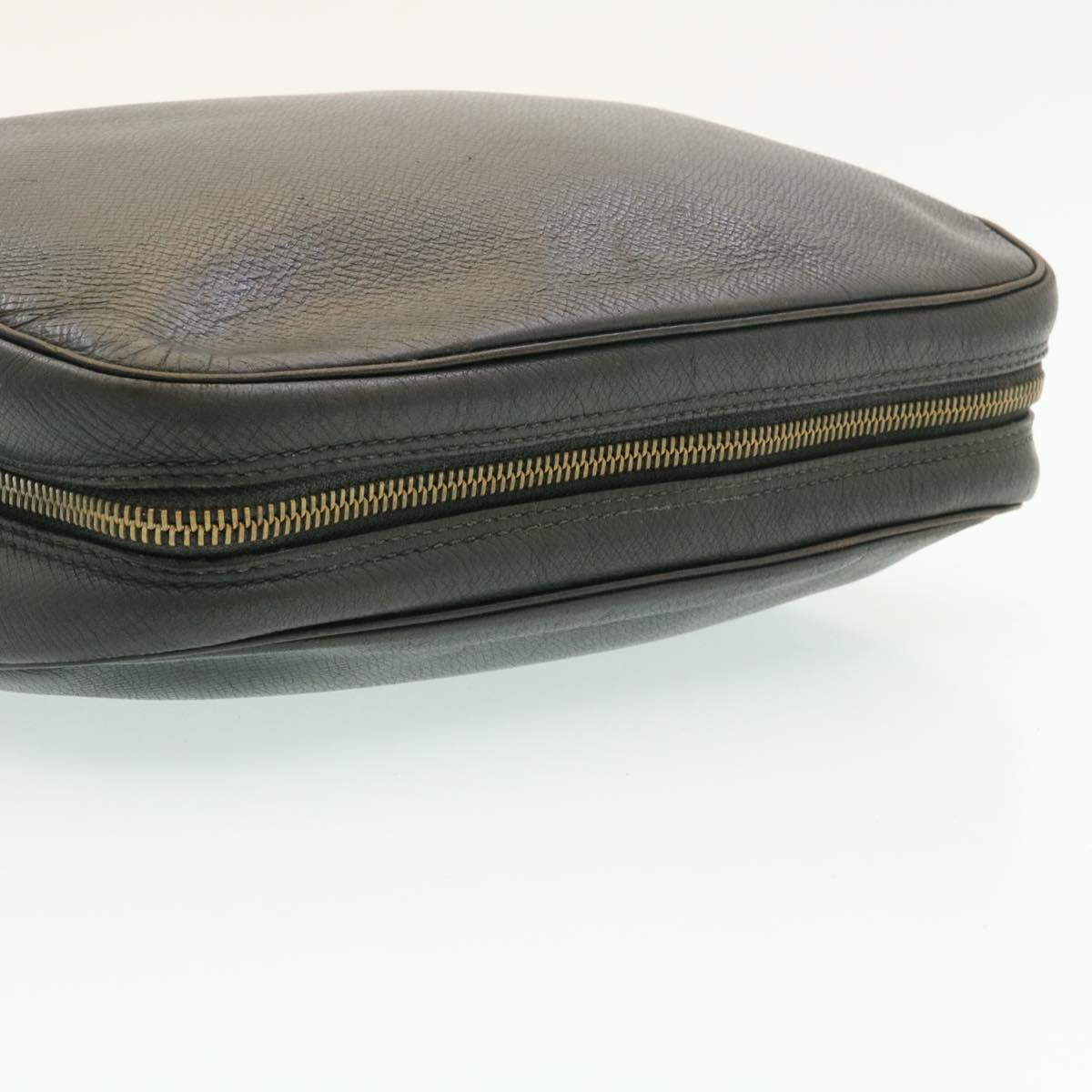 LOUIS VUITTON Taiga Trousse ToiletteGM Clutch Bag Black M30212 LV Auth th2045