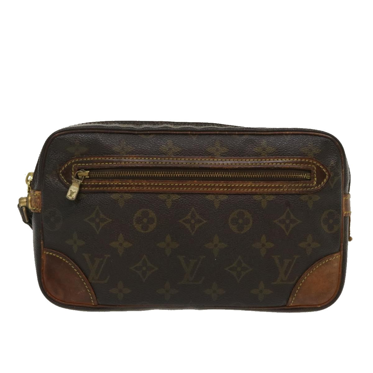 LOUIS VUITTON Monogram Marly Dragonne GM Clutch Bag M51825 Auth th2675