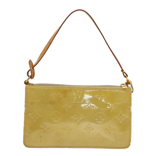 LOUIS VUITTON Monogram Vernis Lexington Accessory Pouch Beige M91010 Auth th3573
