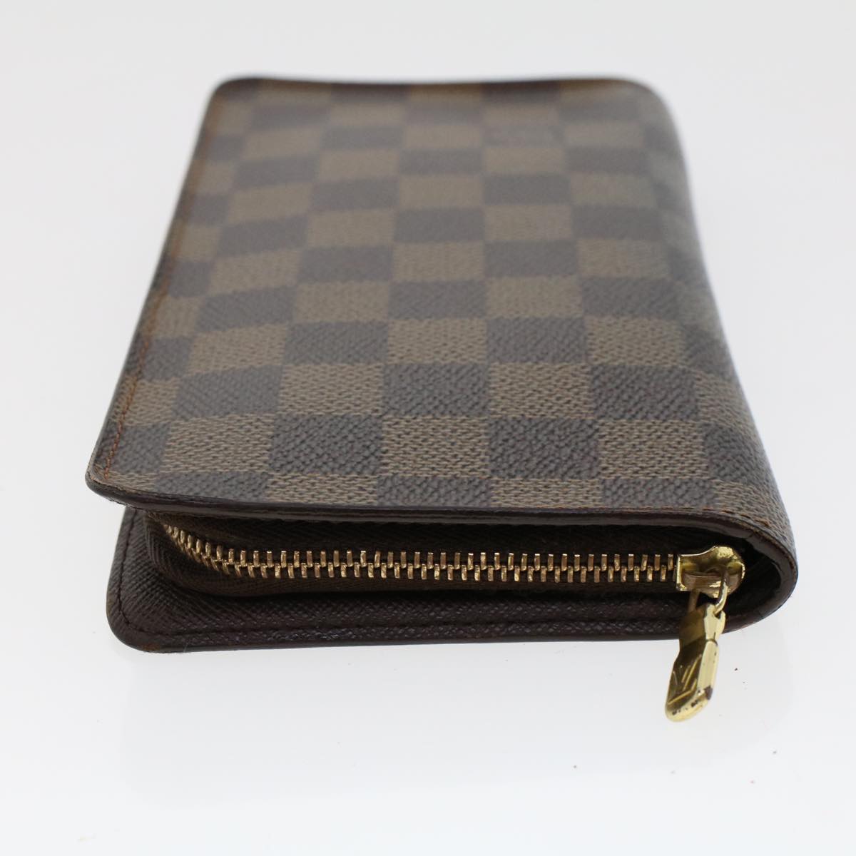 LOUIS VUITTON Damier Ebene Porte Monnaie Zip Long Wallet N61728 LV  th3795