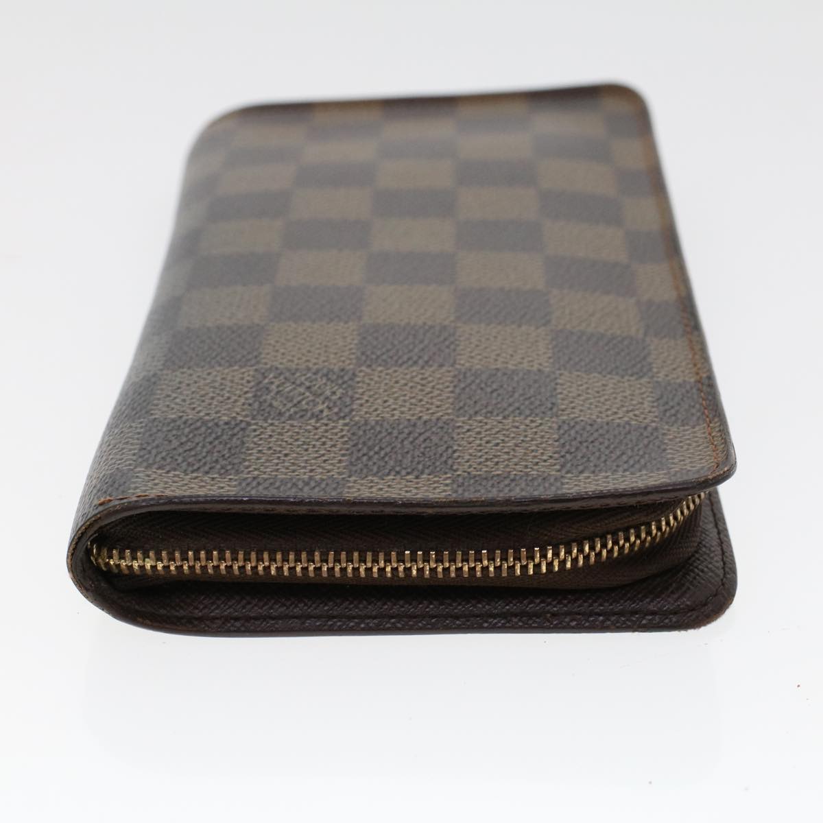LOUIS VUITTON Damier Ebene Porte Monnaie Zip Long Wallet N61728 LV  th3795