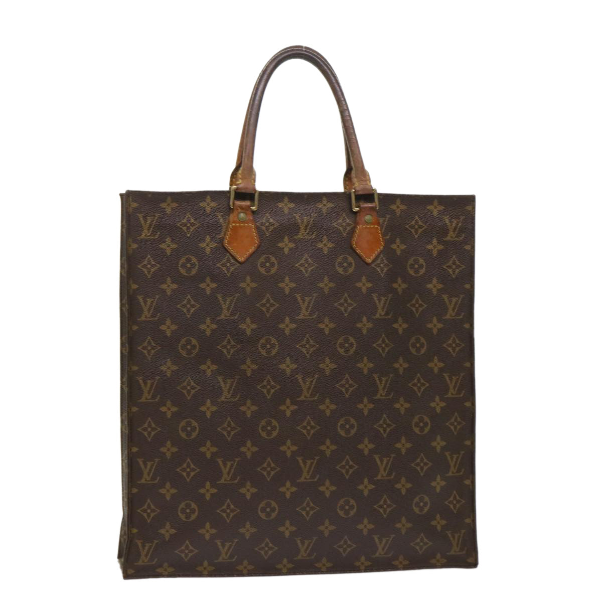 LOUIS VUITTON Monogram Sac Plat Hand Bag M51140 LV  th3804
