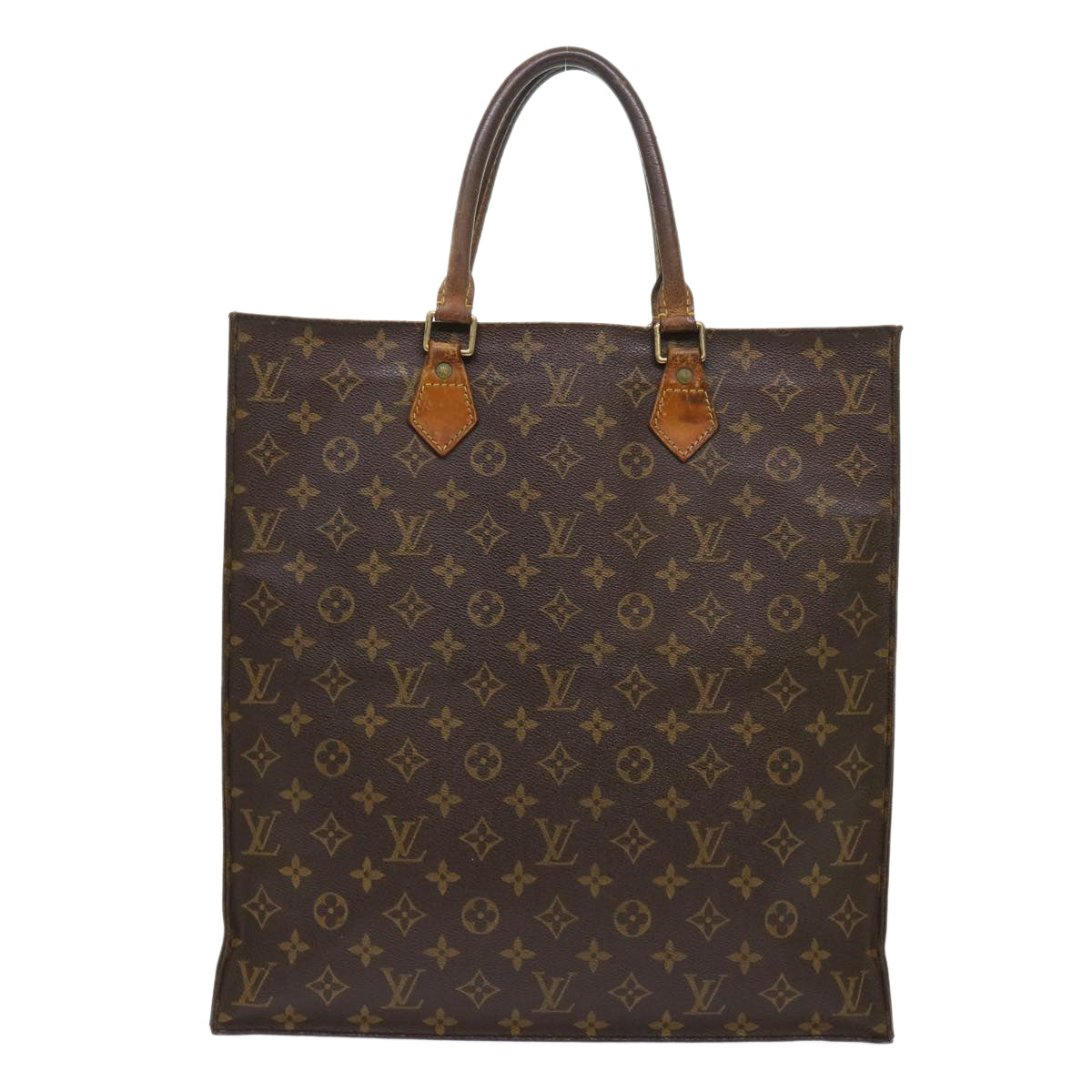 LOUIS VUITTON Monogram Sac Plat Hand Bag M51140 LV  th3804