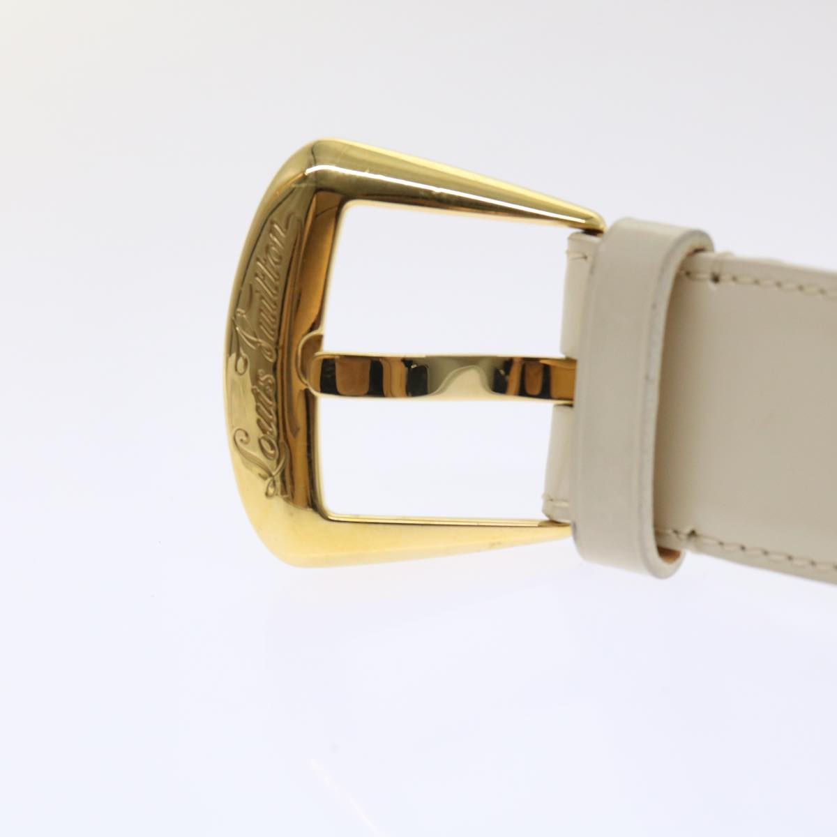 LOUIS VUITTON Ceinture Phoenix Belt 43.3" Cream M9680 LV  th3816