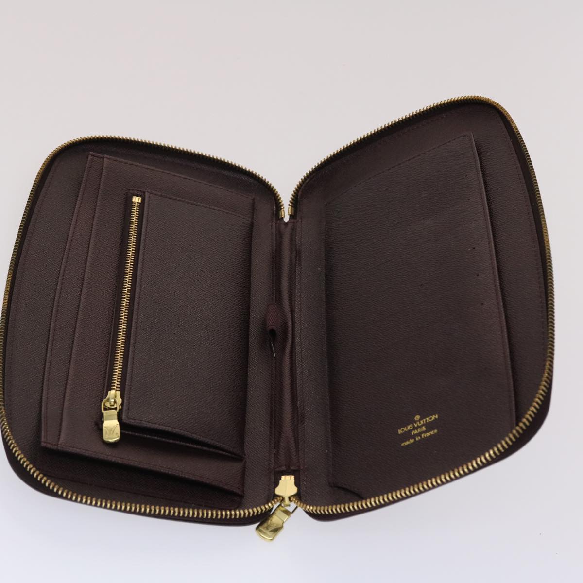 LOUIS VUITTON Taiga Organizer Atoll Travel Case Acajou M30656 LV  th3851