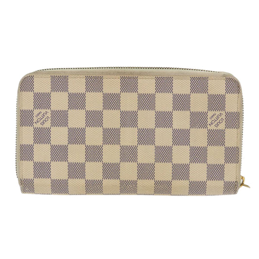 LOUIS VUITTON Damier Azur Zippy Organizer Long Wallet N60012 LV Auth th3873