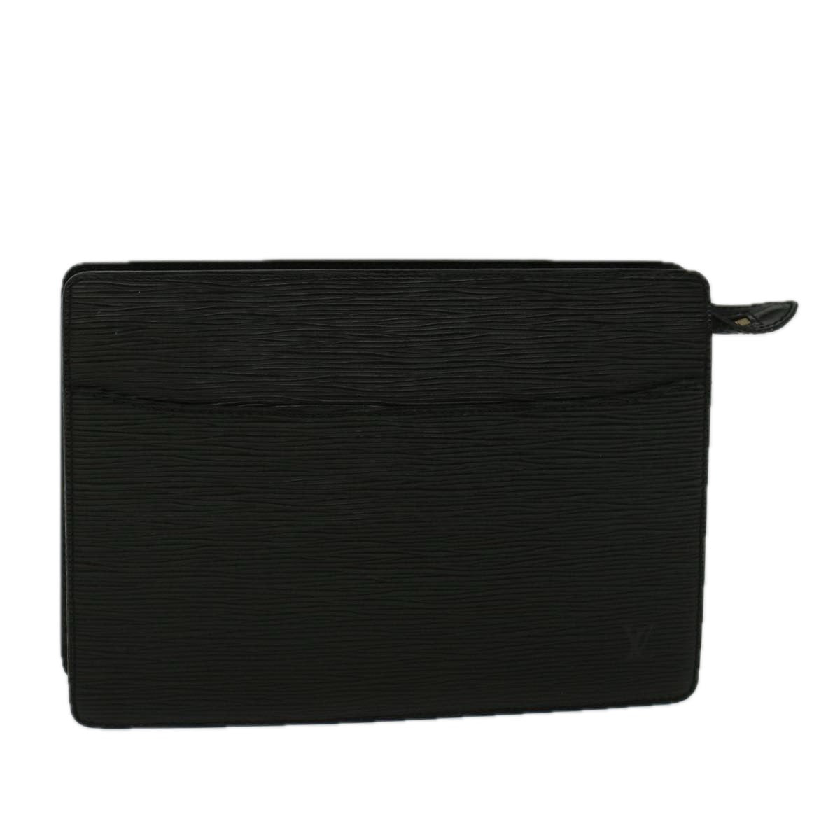LOUIS VUITTON Epi Pochette Homme Clutch Bag Black M52522 LV Auth th4161