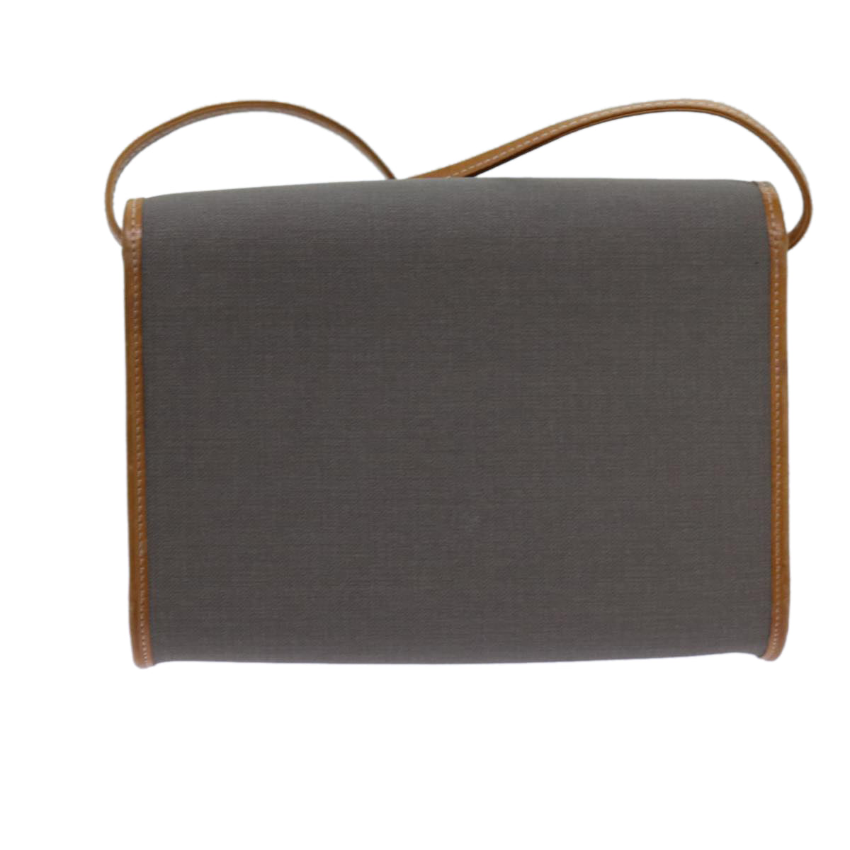 CHRISTIAN DIOR Shoulder Bag PVC Gray Auth th4778