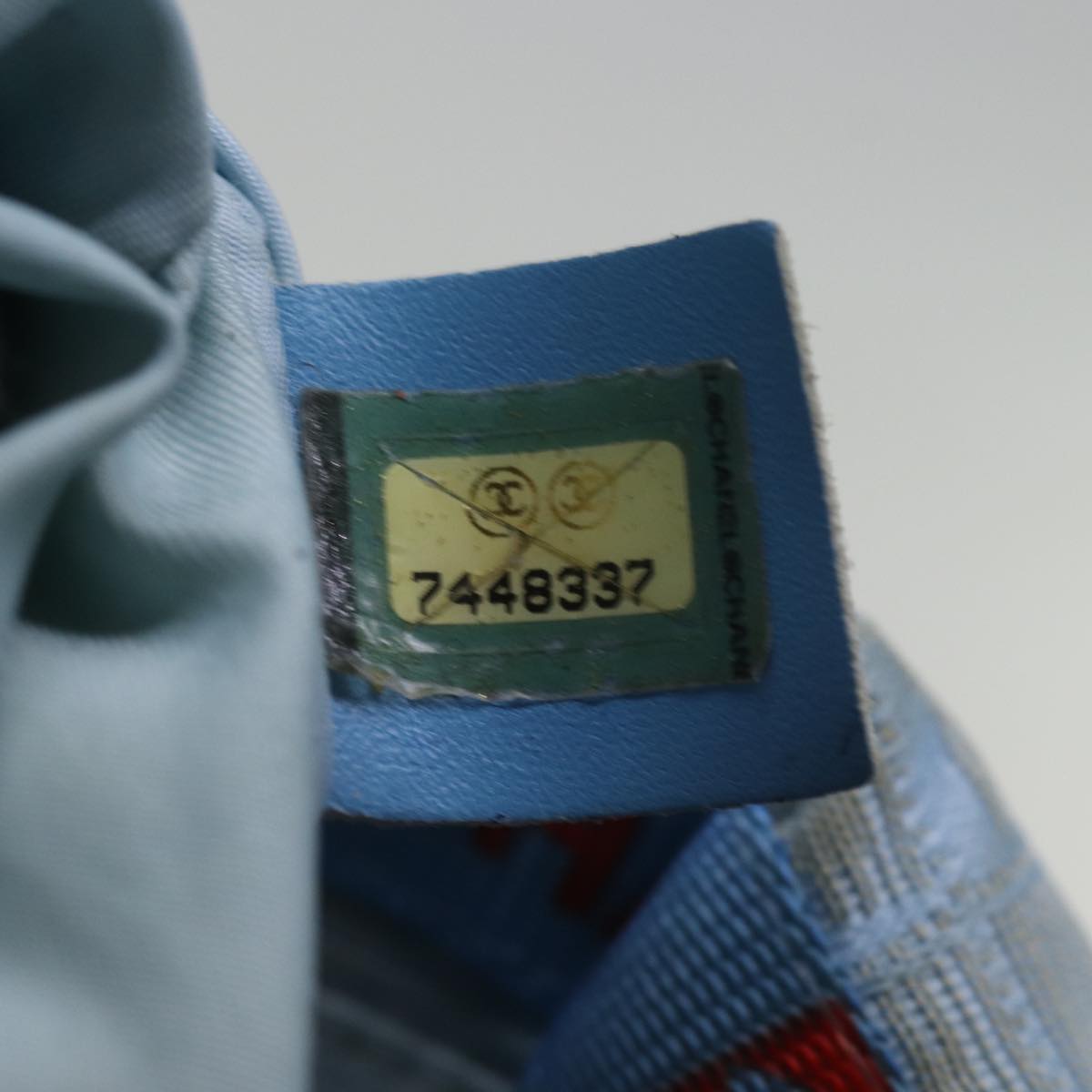 Top Quality Chanel New Travel Line Tote Bag Nylon Blue CC Auth th4976