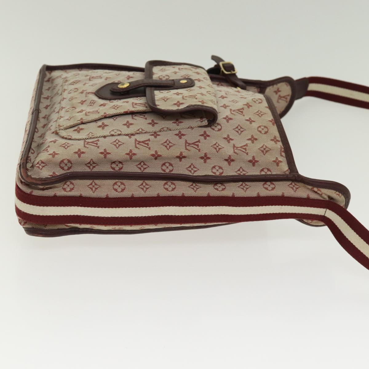 LOUIS VUITTON Monogram Mini Besace Mary Kate Bag Red M92321 LV Auth th5233