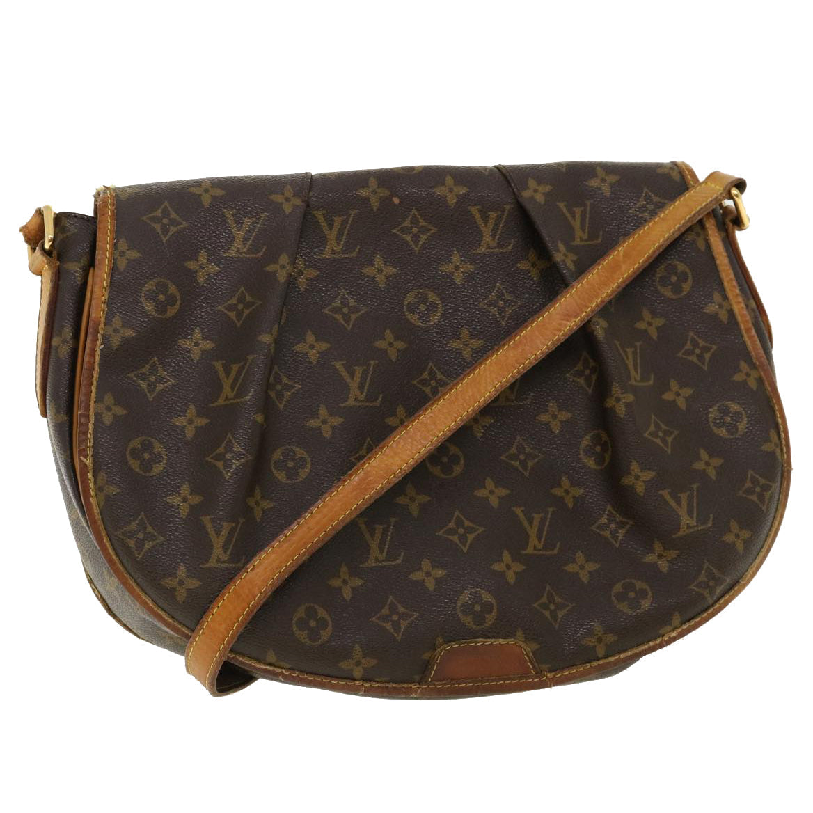 LOUIS VUITTON Monogram Menilmontant MM Shoulder Bag M40473 LV  ti796