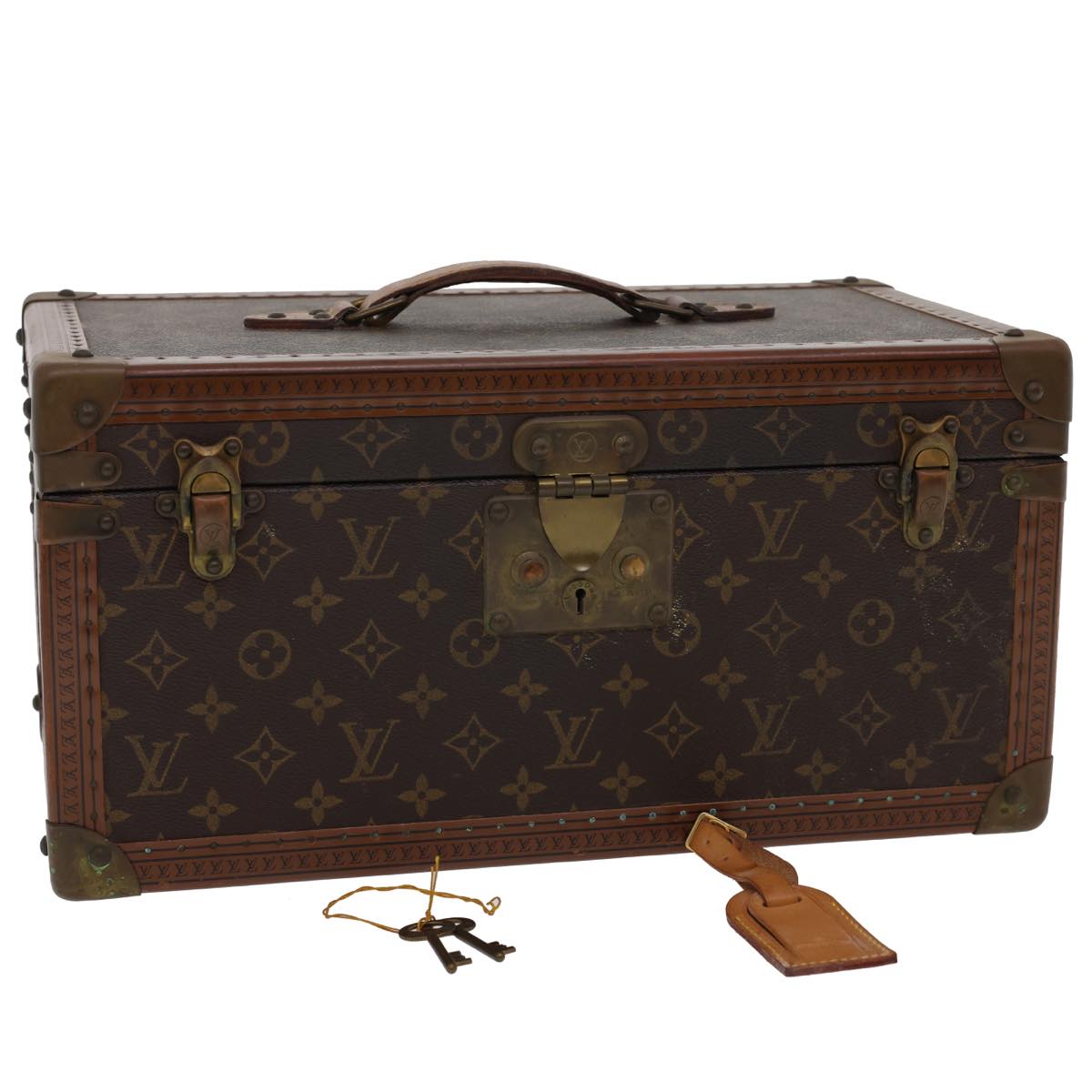 LOUIS VUITTON Monogram Boite Buteil Hand Bag Vanity Vintage M21822 Auth am1389g