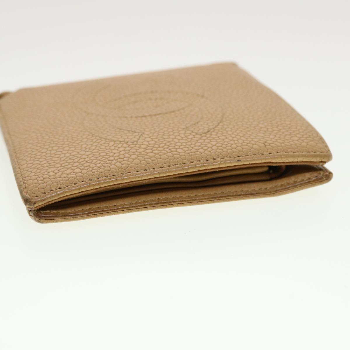 Chanel Wallet Caviar Skin Beige CC  ti1127