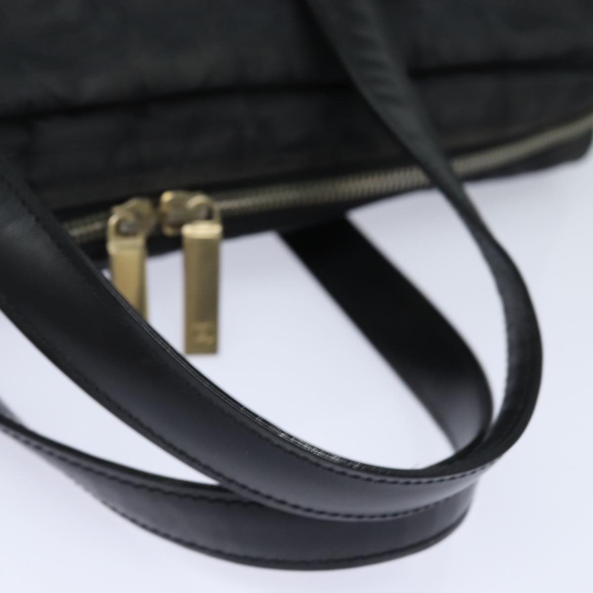 CHANEL New Travel Line Tote Bag Nylon Black CC Auth ti1847