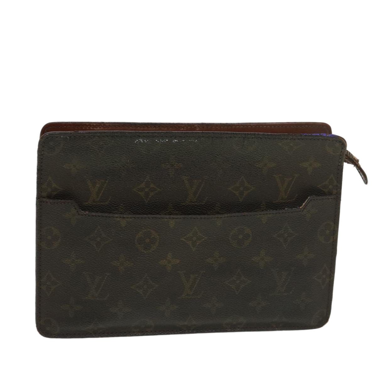 LOUIS VUITTON Monogram Pochette Homme Clutch Bag M51795 LV  ti983