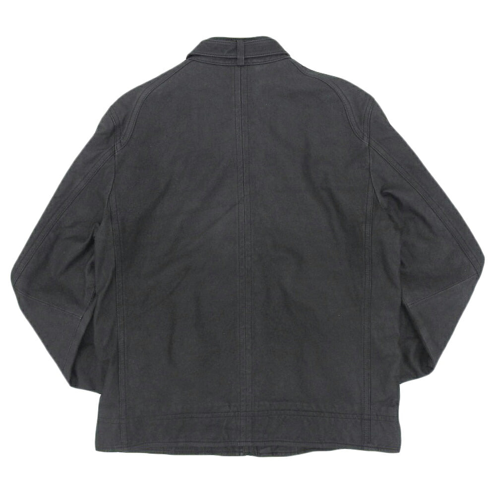 Burberry Leather Jacket Black Check