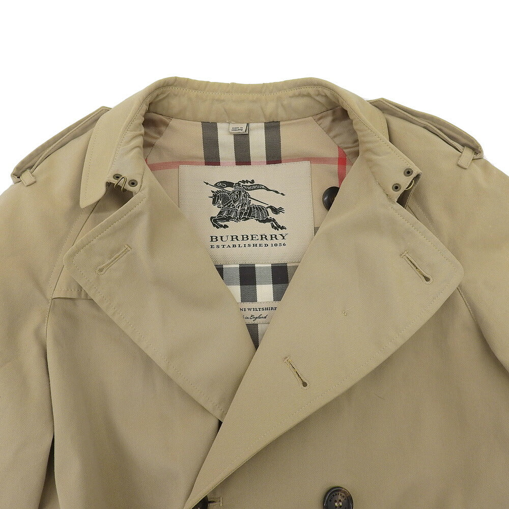 Burberry Kids Trench Coat Cotton Beige