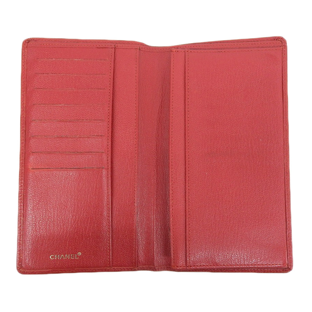 Chanel Leather Bifold Long Wallet A11866