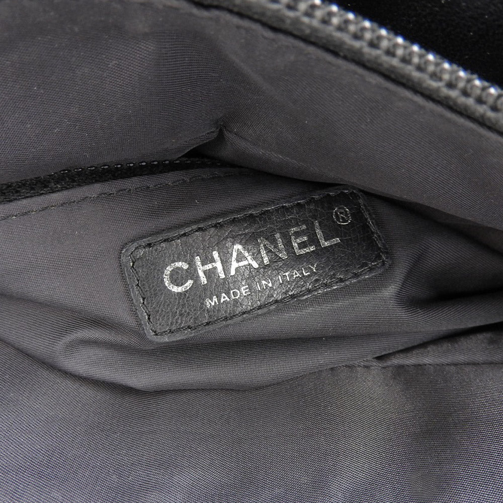 Chanel Paris Biarritz PM Leather Canvas Handbag A34208