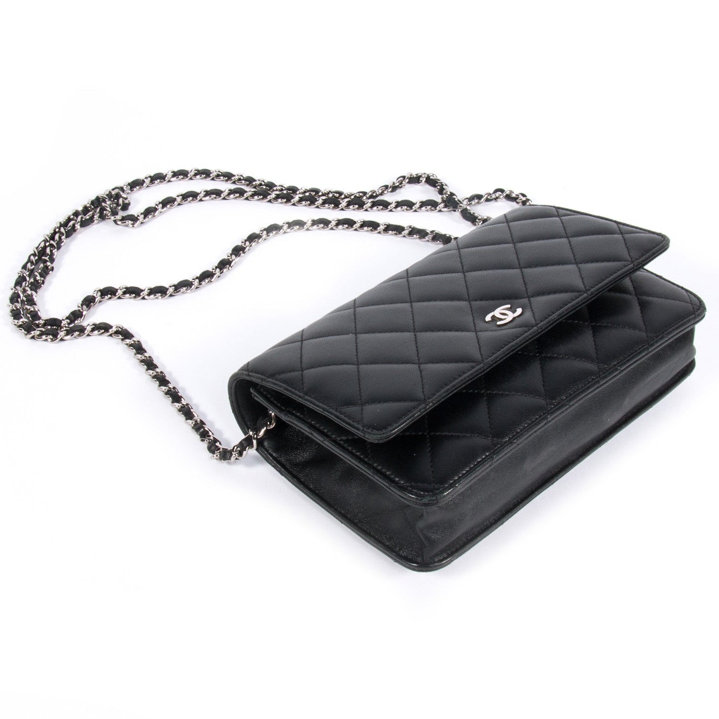 Chanel Quilted Chain Wallet