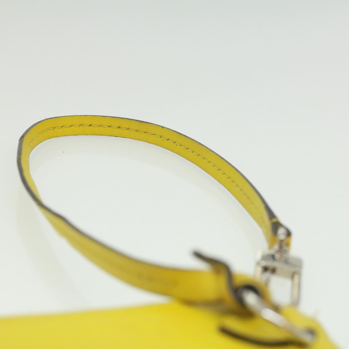 LOUIS VUITTON Neverfull MM Pouch Pistash yellow LV Auth tp502