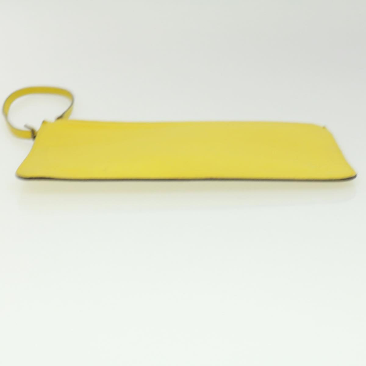 LOUIS VUITTON Neverfull MM Pouch Pistash yellow LV Auth tp502