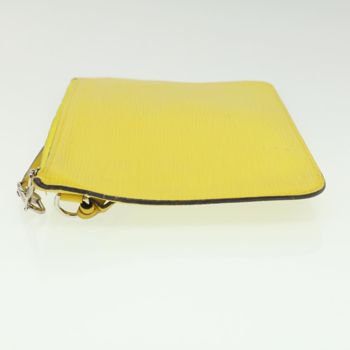 LOUIS VUITTON Neverfull MM Pouch Pistash yellow LV Auth tp502
