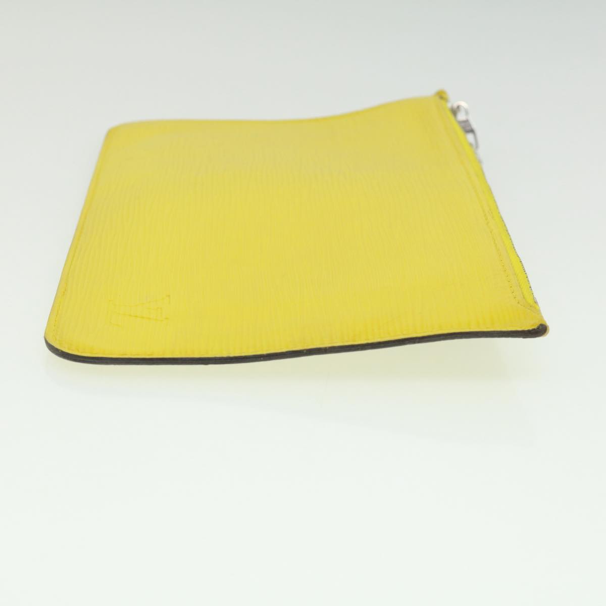 LOUIS VUITTON Neverfull MM Pouch Pistash yellow LV Auth tp502