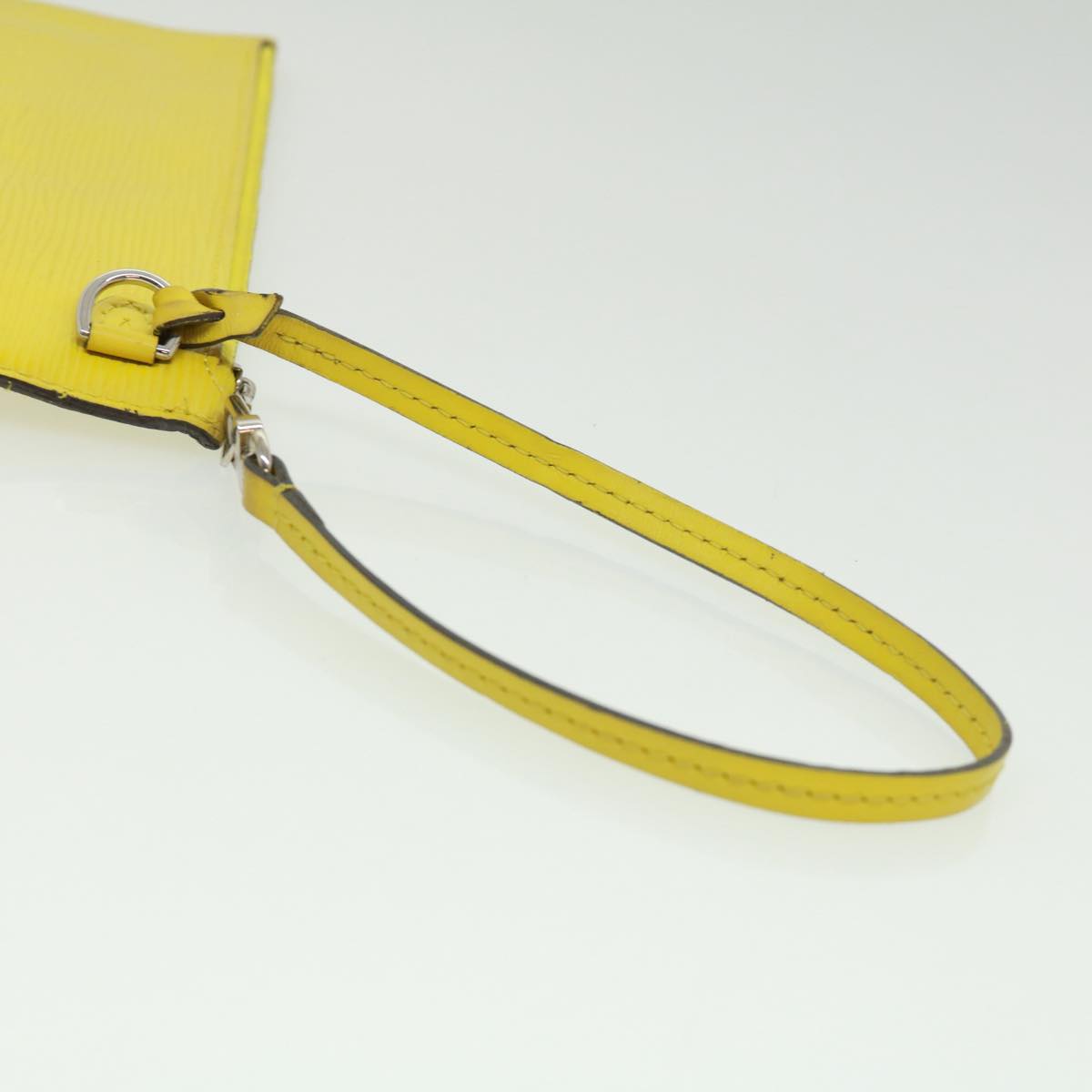 LOUIS VUITTON Neverfull MM Pouch Pistash yellow LV Auth tp502