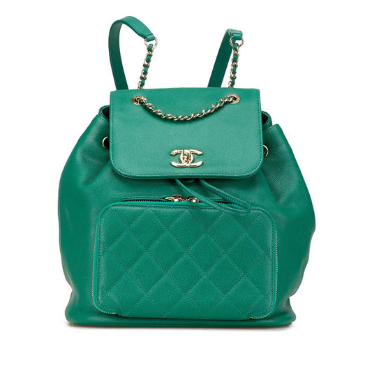 Chanel Coco Mark Matelasse Caviar Backpack