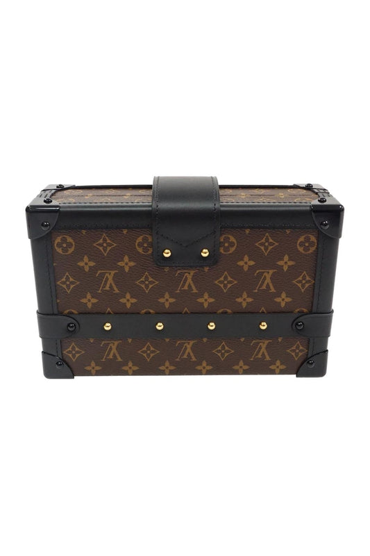 LOUIS VUITTON Brown Monogram Canvas Petite Malle Shoulder Bag