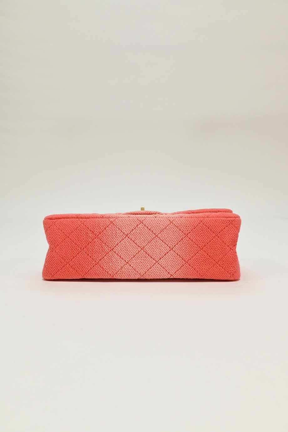 Top Quality Chanel Coral ombre cotton denim 2.55 reissue 225 double New bag with aged gold-tone hardware