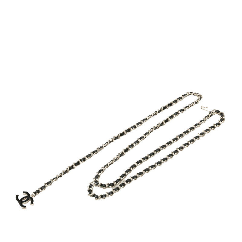 Chanel Coco Mark Metal Leather Belt