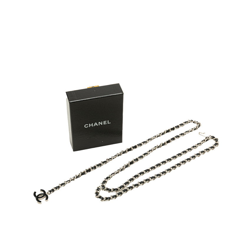 Chanel Coco Mark Metal Leather Belt