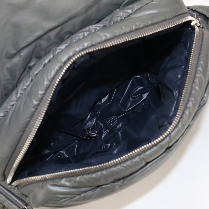 CHANEL A48617 Shoulder Bag Coco Cocoon COCO Mark quilted messenger bag Nylon Khaki mens (unisex)
