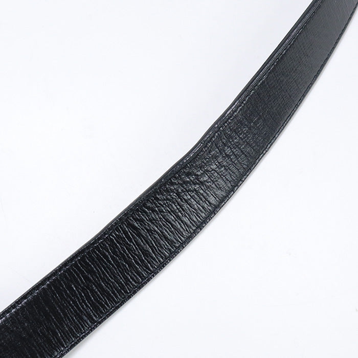 GUCCI 414516 18YXV 1000 Slim belt GG Marmont belt leather Black unisex