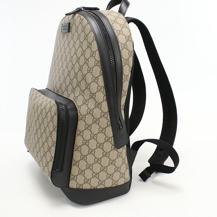 GUCCI 406370 Backpack GG Supreme canvas Backpack PVC beige unisex