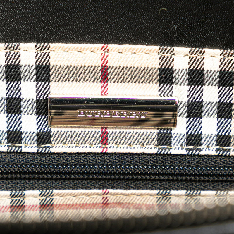 Burberry Leather Nova Check Handbag