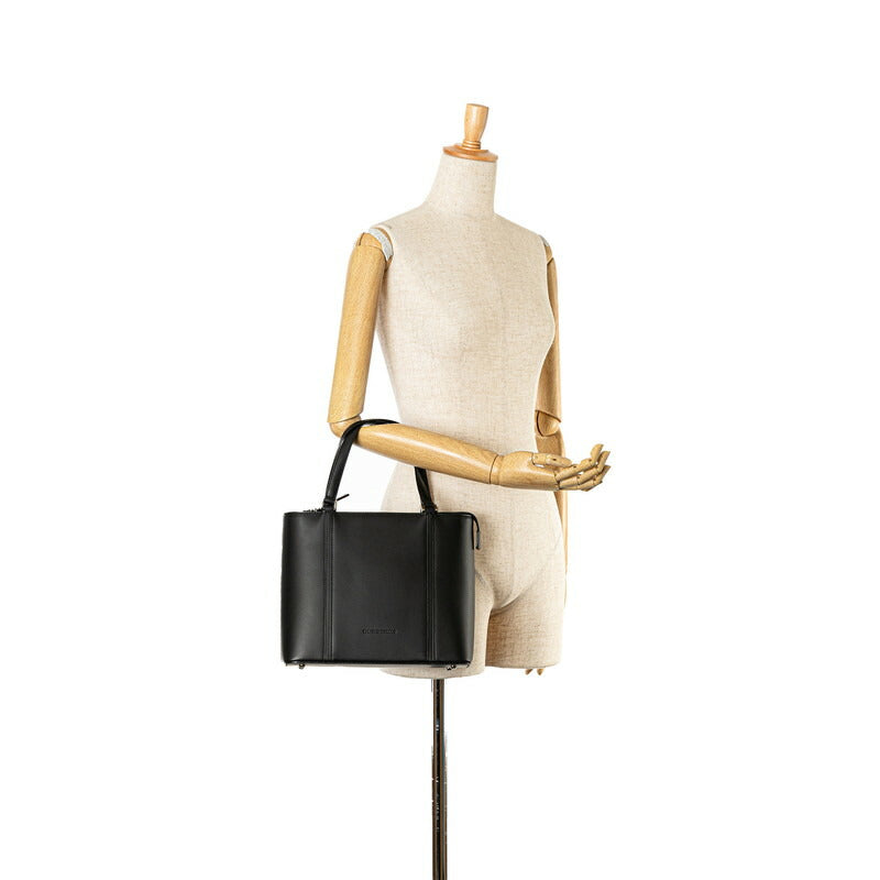 Burberry Leather Nova Check Handbag