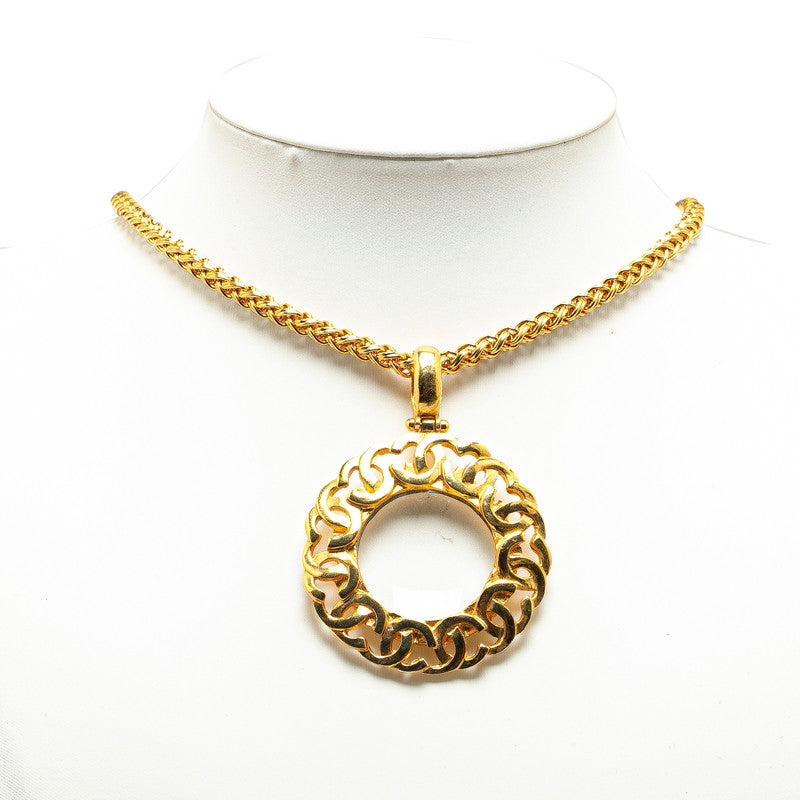 Chanel Vintage Coco Mark Circle Necklace
