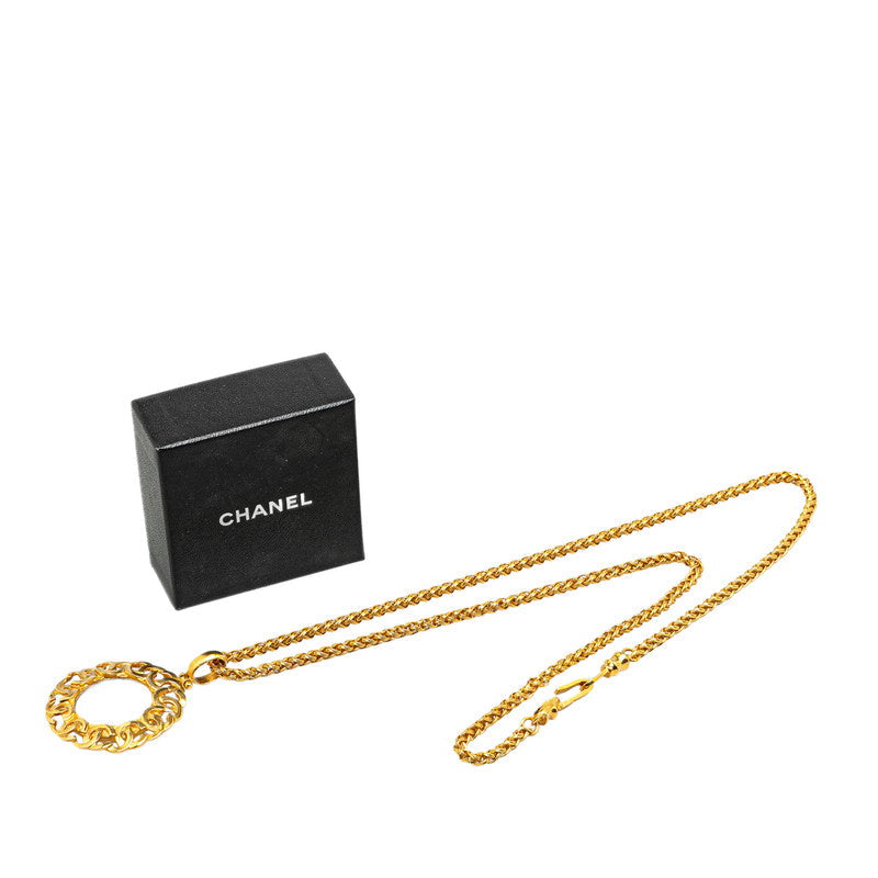 Chanel Vintage Coco Mark Circle Necklace
