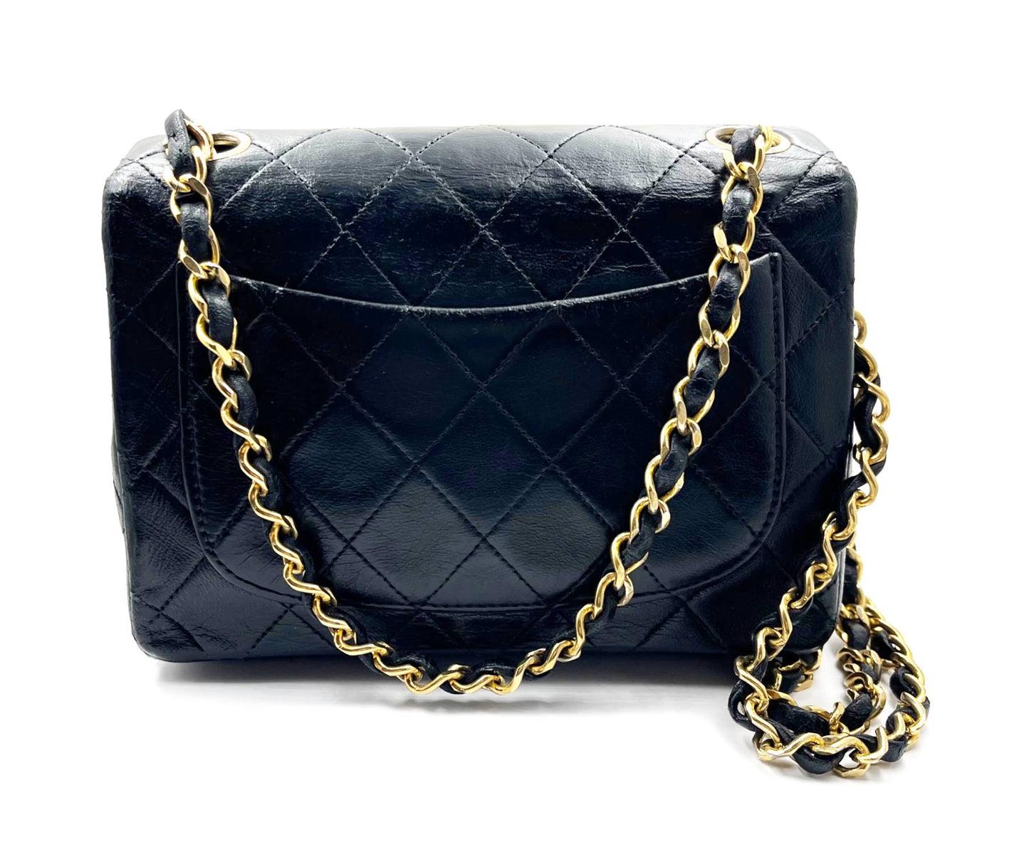 CHANEL Vintage Classic Black Mini Timeless Crossbody Bag