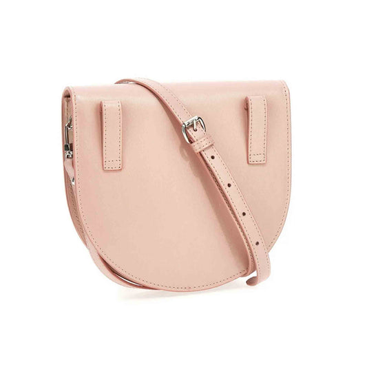 Vivienne Westwood Pearlised Leather Saddle Crossbody in Pink