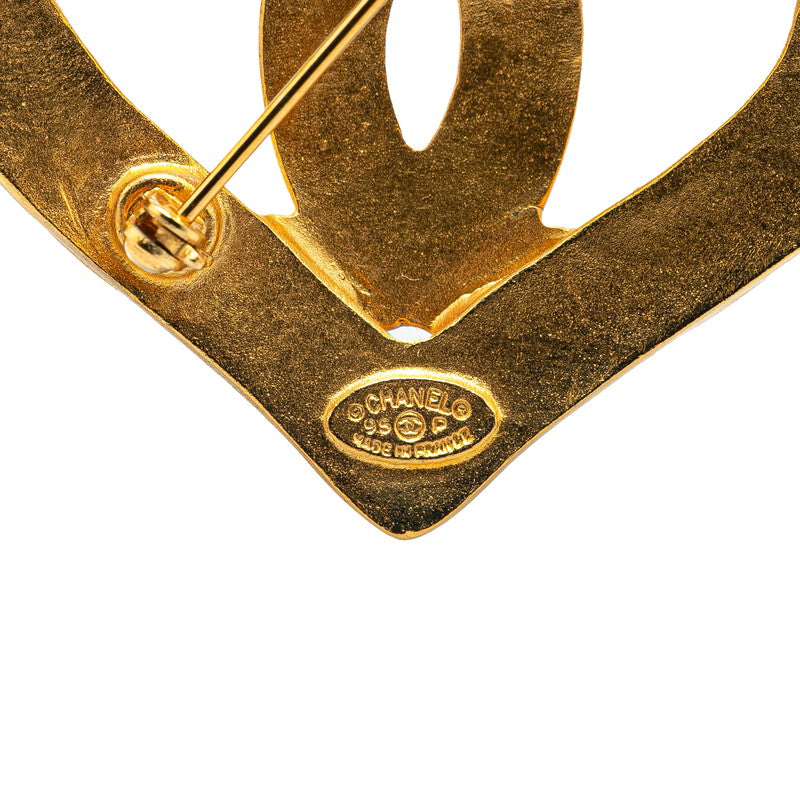 Chanel Coco Mark Heart Motif Brooch