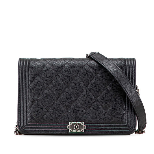 Chanel Boy Chanel Caviar Skin Shoulder Bag