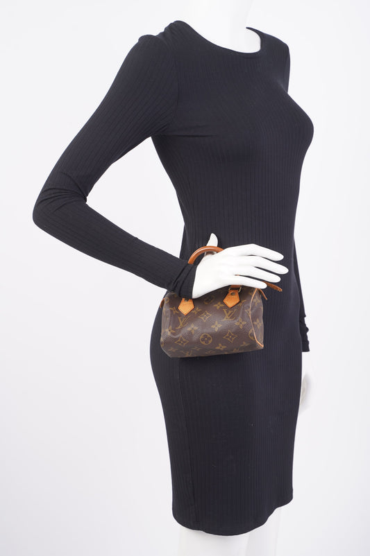 Louis Vuitton Nano Speedy Monogram / Brown Canvas