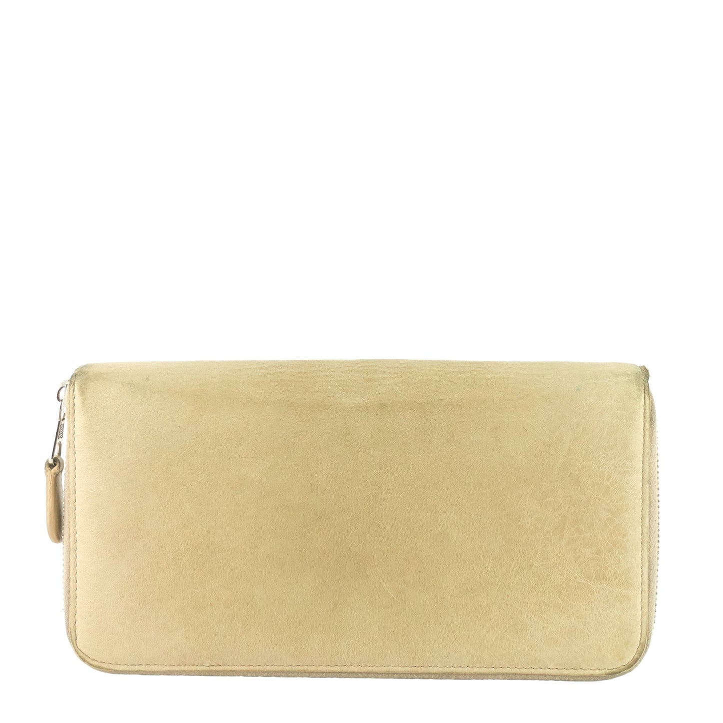 Long Zipper Agneau Leather Wallet