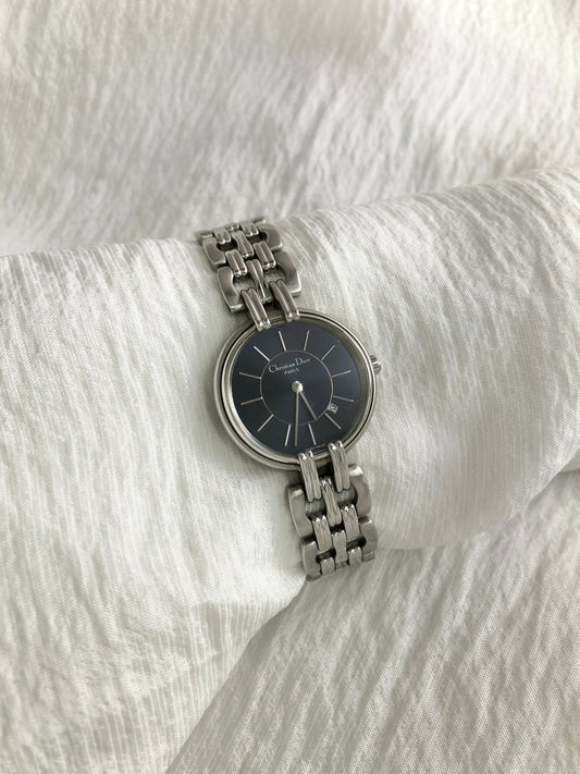 Christian Dior Quartz Watch Silver M51980 Vintage 3ptzbd