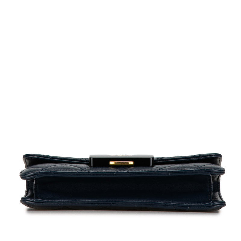 Chanel Lambskin Coco Mark Matelasse Shoulder Bag